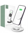 Tech-Protect Kabelloses Ladegerät QI15W-A21 2in1 Magnetisches MagSafe Wireless Ladegerät Weiß