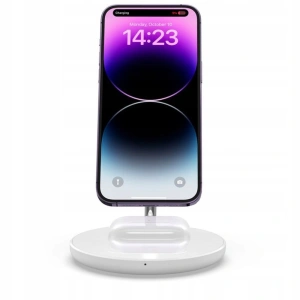 Kup Ładowarka bezprzewodowa Tech-Protect QI15W-A21 2in1 Magnetic MagSafe Wireless Charger White - THP1864 - {ean13} - Sklep Home Screen