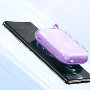 Powerbank Joyroom JR-L002 Jelly Series 10000mAh 22.5W + kabel USB-C fioletowy