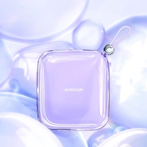 Powerbank Joyroom JR-L002 Jelly Series 10000mAh 22.5W + kabel USB-C fioletowy