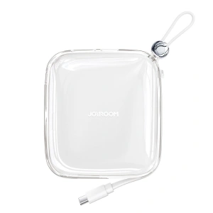 Powerbank Joyroom JR-L002 Jelly Series 10000mAh 22.5W + kabel USB-C biały
