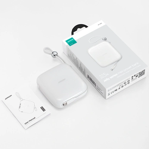 Kup Powerbank Joyroom JR-L002 Jelly Series 10000mAh 22.5W + cablu USB-C alb - JYR618 - {ean13} - Sklep Home Screen