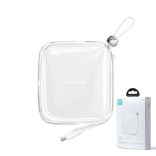 Kup Powerbank Joyroom JR-L002 Jelly Series 10000mAh 22.5W + cablu USB-C alb - JYR618 - {ean13} - Sklep Home Screen