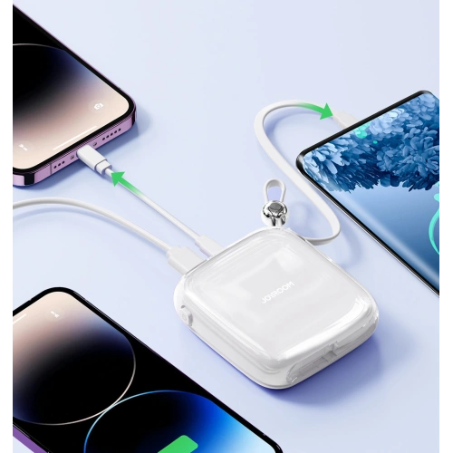 Kup Powerbank Joyroom JR-L002 Jelly Series 10000mAh 22.5W + cablu USB-C alb - JYR618 - {ean13} - Sklep Home Screen