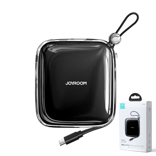 Buy Powerbank Joyroom JR-L002 Jelly Series 10000mAh 22.5W + USB-C cable black - JYR619 - {ean13} - Home Screen Store Europe