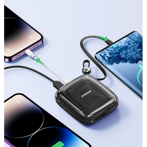 Buy Powerbank Joyroom JR-L002 Jelly Series 10000mAh 22.5W + USB-C cable black - JYR619 - {ean13} - Home Screen Store Europe