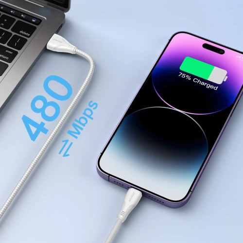 Kup Kabel Joyroom S-UL012A11 Surpass Series USB-A/Lightning 2.4A 1,2m bílý - JYR620 - {ean13} - Sklep Home Screen