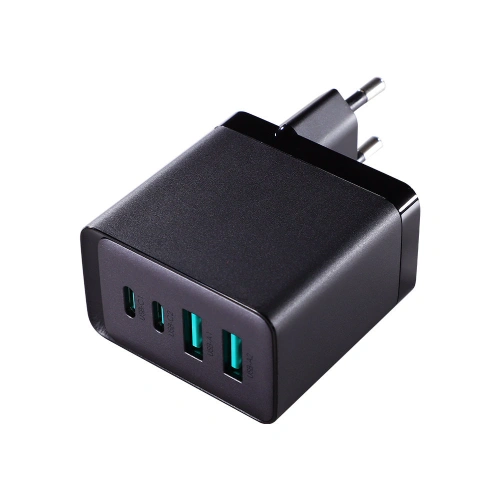 Kup Încărcător de rețea Joyroom TCG02 GaN 67W 4-port (2x USB, 2x USB C) negru + cablu USB-C/USB-C 100W 1.2m - JYR621 - {ean13} - Sklep Home Screen