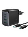 Kup Încărcător de rețea Joyroom TCG02 GaN 67W 4-port (2x USB, 2x USB C) negru + cablu USB-C/USB-C 100W 1.2m - JYR621 - {ean13} - Sklep Home Screen
