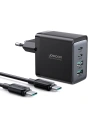Kup Încărcător de rețea Joyroom TCG02 GaN 67W 4-port (2x USB, 2x USB C) negru + cablu USB-C/USB-C 100W 1.2m - JYR621 - {ean13} - Sklep Home Screen