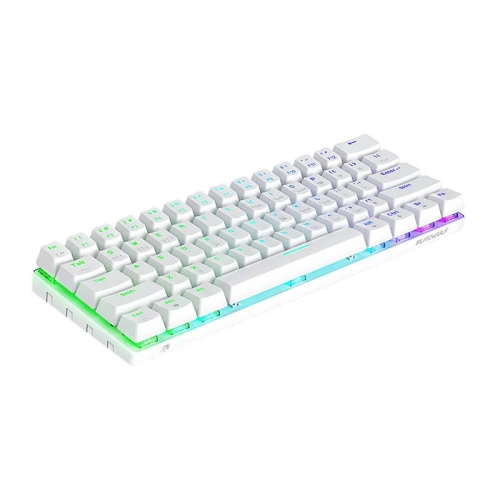 Kup Bezprzewodowa mechaniczna klawiatura gamingowa BlitzWolf BW-KB0, Red switch, RGB (biała) - BLZ548 - {ean13} - Sklep Home Screen