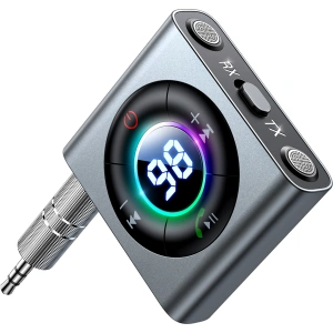 Kup Transmiter Joyroom JR-CB2 Bluetooth AUX (nadajnik/odbiornik) do samochodu/telewizora szary - JYR623 - {ean13} - Sklep Home Screen