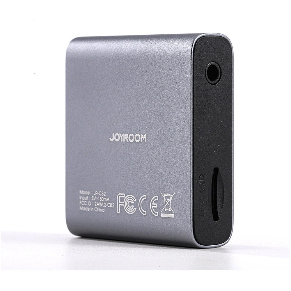 Transmiter Joyroom JR-CB2 Bluetooth AUX (nadajnik/odbiornik) do samochodu/telewizora szary