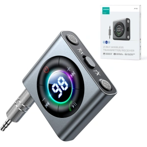 Kup Transmiter Joyroom JR-CB2 Bluetooth AUX (nadajnik/odbiornik) do samochodu/telewizora szary - JYR623 - {ean13} - Sklep Home Screen