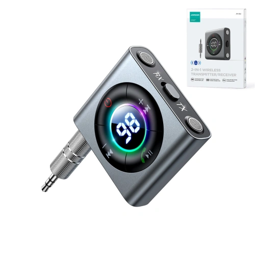 Kup Transmitter Joyroom JR-CB2 Bluetooth AUX (adó/v receiver) autóhoz/tévéhez szürke - JYR623 - {ean13} - Sklep Home Screen
