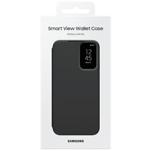 Kup Etui Samsung Galaxy A34 5G EF-ZA346CBEGWW negru/black Smart View Wallet Case - SMG875 - {ean13} - Sklep Home Screen