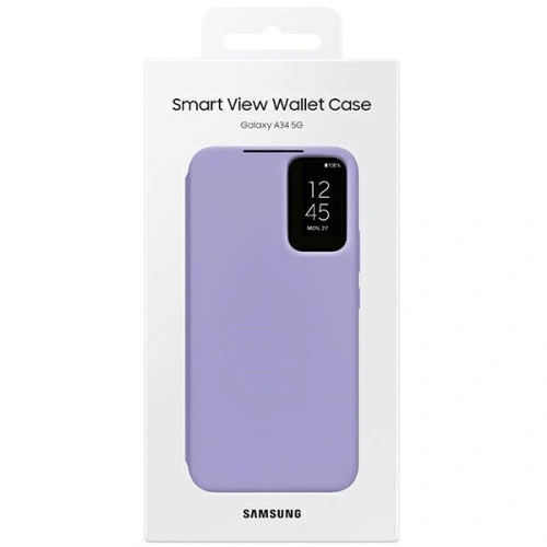 Kup Samsung Tasche Galaxy A34 5G EF-ZA346CVEGWW berry/blueberry Smart View Wallet Case - SMG877 - {ean13} - Sklep Home Screen