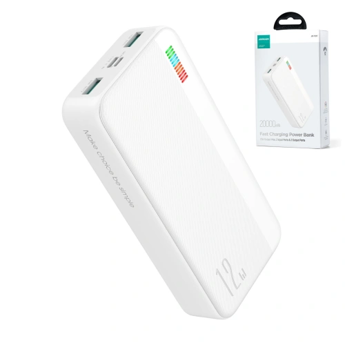 Buy Powerbank Joyroom JR-T017 Dazzling Series 20000mAh 12W white - JYR626 - {ean13} - Home Screen Store Europe