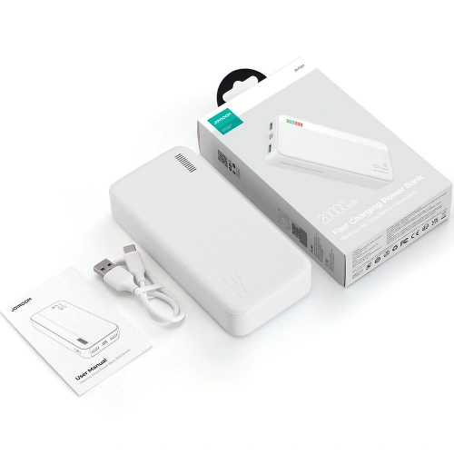 Buy Powerbank Joyroom JR-T017 Dazzling Series 20000mAh 12W white - JYR626 - {ean13} - Home Screen Store Europe
