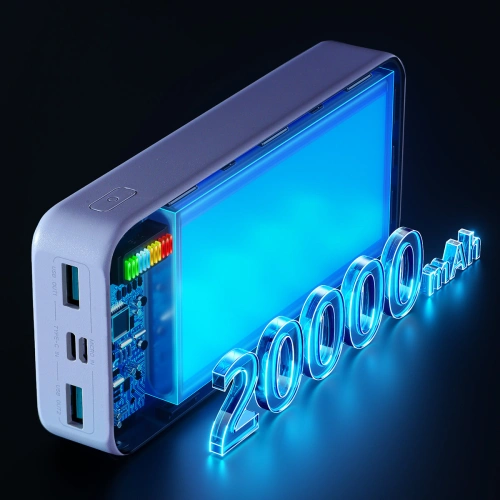 Buy Powerbank Joyroom JR-T017 Dazzling Series 20000mAh 12W white - JYR626 - {ean13} - Home Screen Store Europe