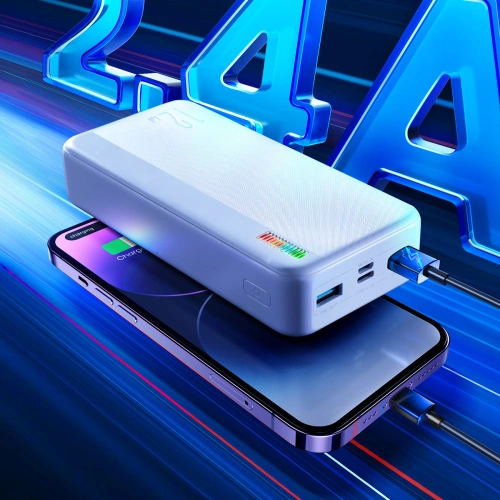 Buy Powerbank Joyroom JR-T017 Dazzling Series 20000mAh 12W white - JYR626 - {ean13} - Home Screen Store Europe