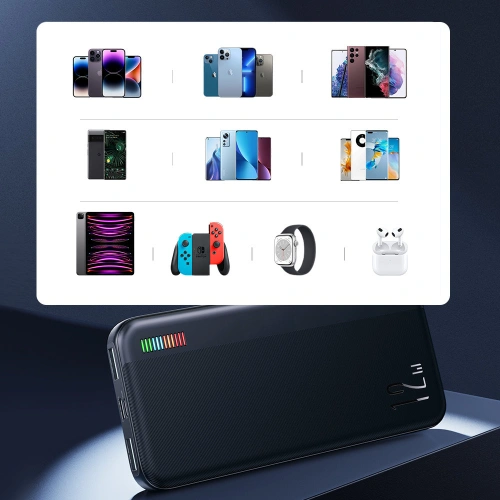 Buy Powerbank Joyroom JR-T016 Dazzling Series 10000mAh 12W black - JYR627 - {ean13} - Home Screen Store Europe