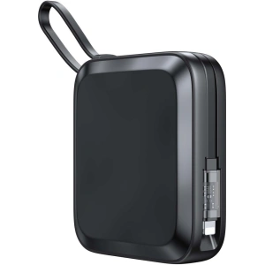 Powerbank z ładowaniem bezprzewodowym Joyroom JR-L007 Icy Series 10000mAh 22.5W + kabel Lightning czarny