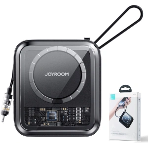 Powerbank z ładowaniem bezprzewodowym Joyroom JR-L007 Icy Series 10000mAh 22.5W + kabel Lightning czarny