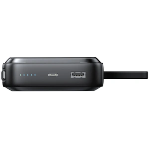 Powerbank z ładowaniem bezprzewodowym Joyroom JR-L007 Icy Series 10000mAh 22.5W + kabel Lightning czarny
