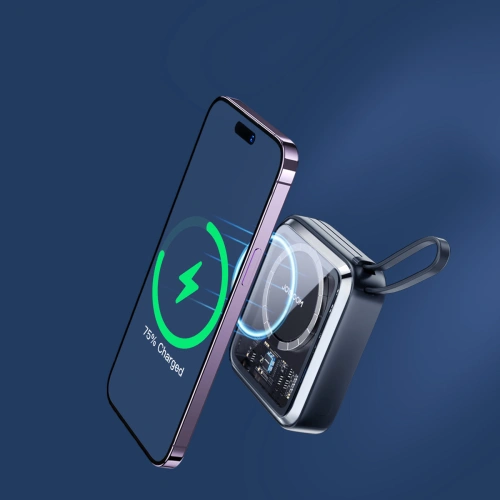 Buy Powerbank with wireless charging Joyroom JR-L007 Icy Series 10000mAh 22.5W + Lightning cable black - JYR630 - {ean13} - Home Screen Store Europe
