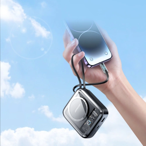 Kup Powerbank cu încărcare wireless Joyroom JR-L007 Icy Series 10000mAh 22.5W + cablu Lightning negru - JYR630 - {ean13} - Sklep Home Screen