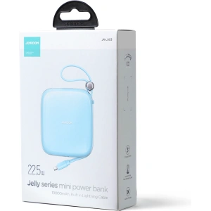 Powerbank Joyroom JR-L003 Jelly Series 10000mAh 22.5W + kabel Lightning niebieski