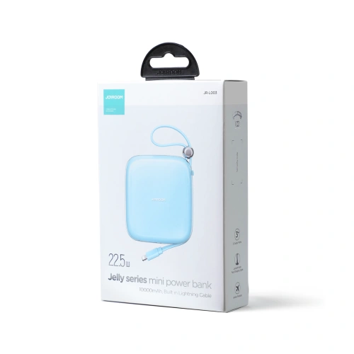 Kup Powerbank Joyroom JR-L003 Jelly Series 10000mAh 22.5W + kabel Lightning niebieski - JYR631 - {ean13} - Sklep Home Screen