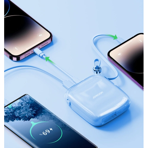 Kup Powerbank Joyroom JR-L003 Jelly Series 10000mAh 22.5W + kabel Lightning niebieski - JYR631 - {ean13} - Sklep Home Screen