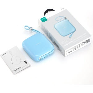 Powerbank Joyroom JR-L003 Jelly Series 10000mAh 22.5W + kabel Lightning niebieski