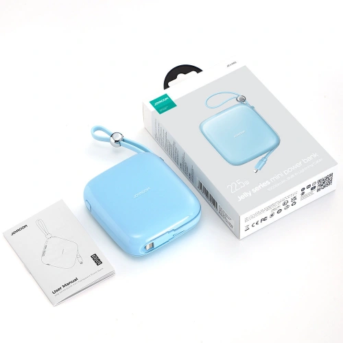 Kup Powerbank Joyroom JR-L003 Jelly Series 10000mAh 22.5W + kabel Lightning niebieski - JYR631 - {ean13} - Sklep Home Screen