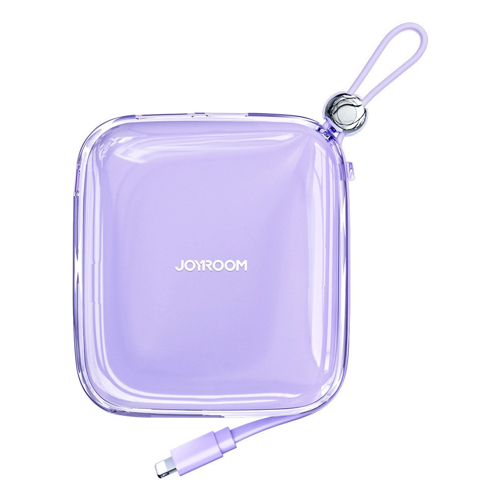Powerbank Joyroom JR-L003 Jelly Series 10000mAh 22.5W + kabel Lightning fioletowy