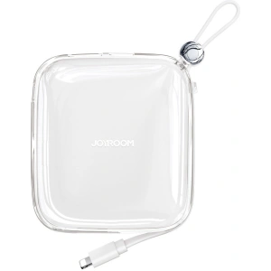 Powerbank Joyroom JR-L003 Jelly Series 10000mAh 22.5W + kabel Lightning biały