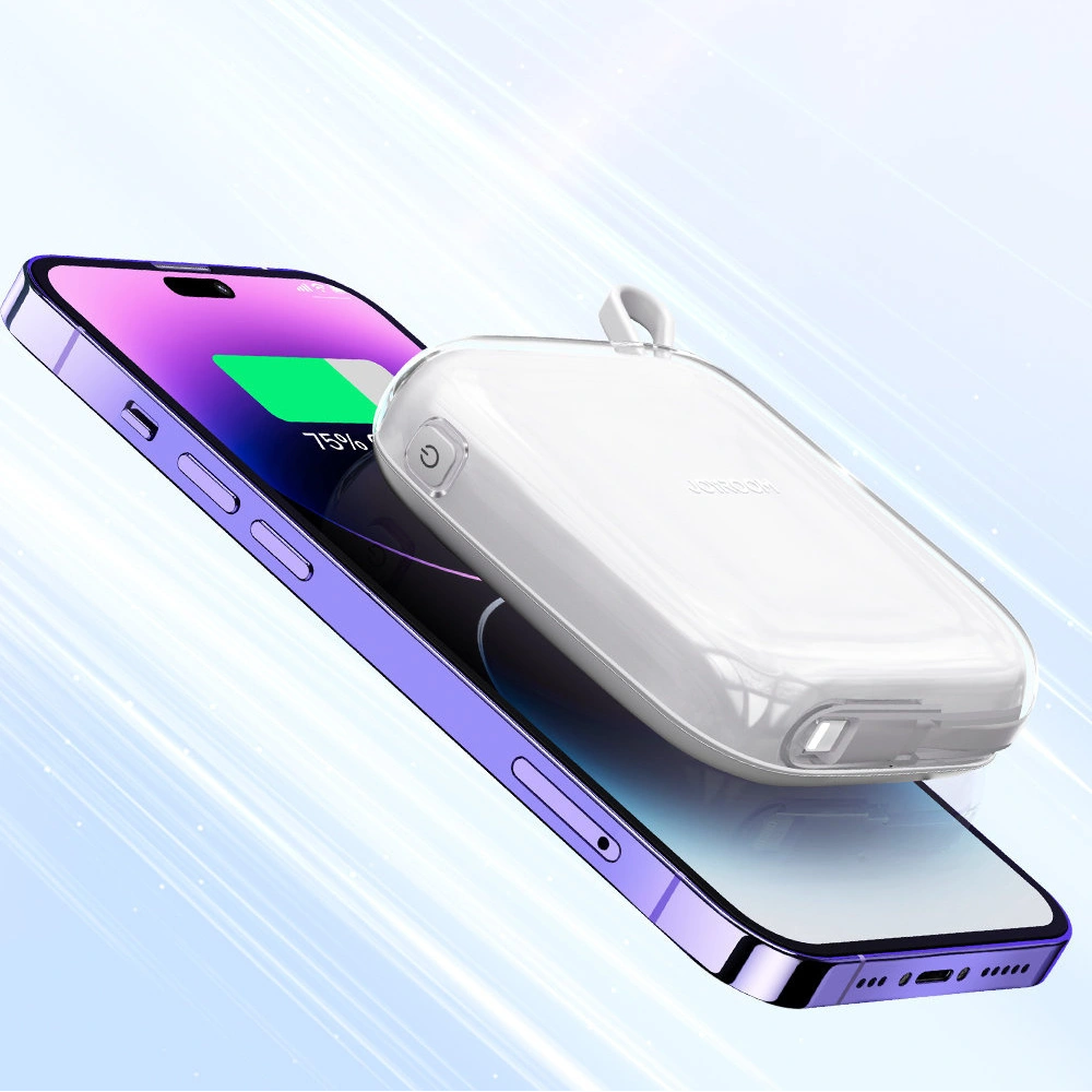 Powerbank Joyroom JR-L003 Jelly Series 10000mAh 22.5W + kabel Lightning biały