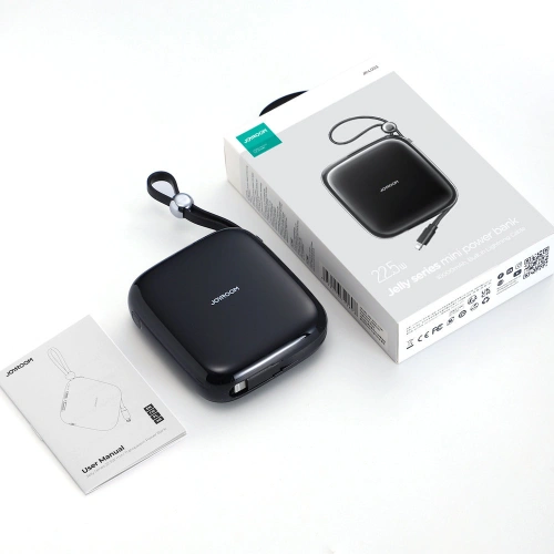 Kup Powerbank Joyroom JR-L003 Jelly Series 10000mAh 22.5W + kabel Lightning czarny - JYR634 - {ean13} - Sklep Home Screen