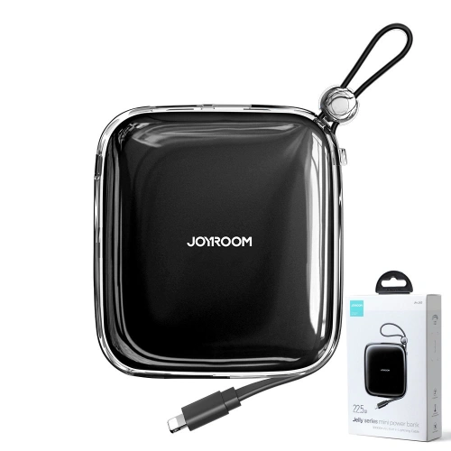 Buy Powerbank Joyroom JR-L003 Jelly Series 10000mAh 22.5W + Lightning cable black - JYR634 - {ean13} - Home Screen Store Europe