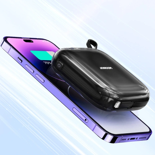 Kup Powerbank Joyroom JR-L003 Jelly Series 10000mAh 22.5W + kabel Lightning czarny - JYR634 - {ean13} - Sklep Home Screen
