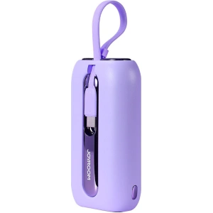 Powerbank Joyroom JR-L012 Colorful Series 10000mAh 22.5W+ kabel USB-C i Lightning fioletowy