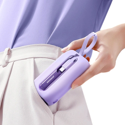 Kup Powerbank Joyroom JR-L012 Colorful Series 10000mAh 22.5W+ kabel USB-C i Lightning fioletowy - JYR635 - {ean13} - Sklep Home Screen