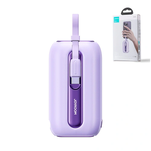 Kup Powerbank Joyroom JR-L012 Colorful Series 10000mAh 22.5W+ kabel USB-C i Lightning fioletowy - JYR635 - {ean13} - Sklep Home Screen