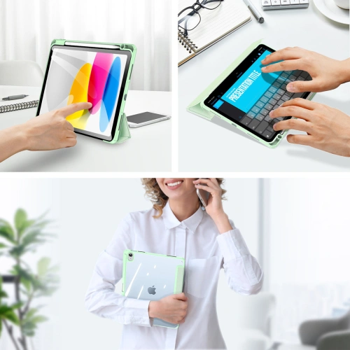 Kup Apple Dux Ducis Toby Tasche iPad 10.9 2022 (10. Generation) + Pencil Halter grün - DDS1629 - {ean13} - Sklep Home Screen