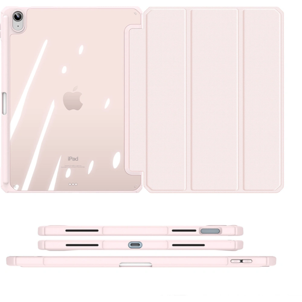 Etui Dux Ducis Toby Apple iPad 10.9 2022 (10. generacji) + Pencil holder różowe