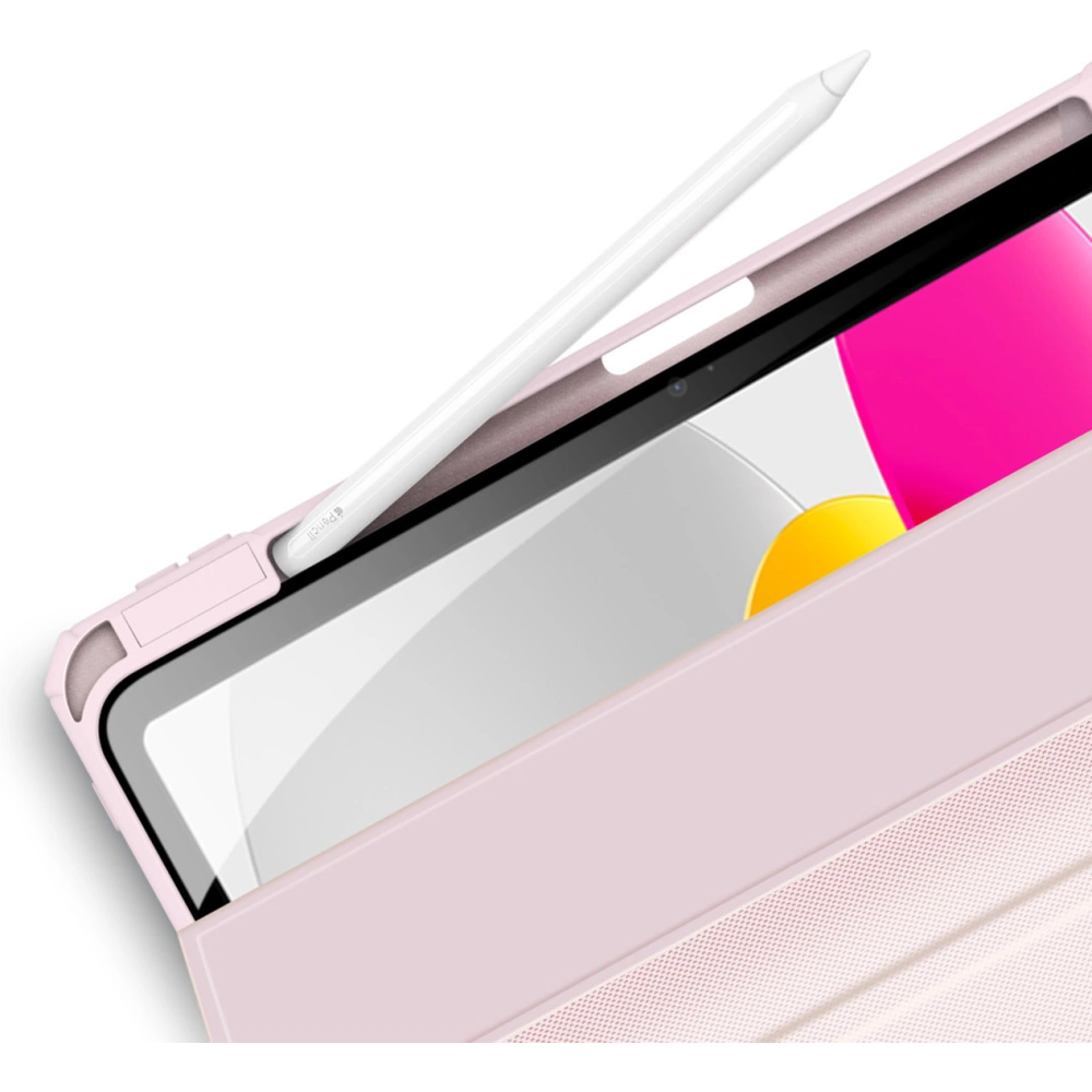 Etui Dux Ducis Toby Apple iPad 10.9 2022 (10. generacji) + Pencil holder różowe