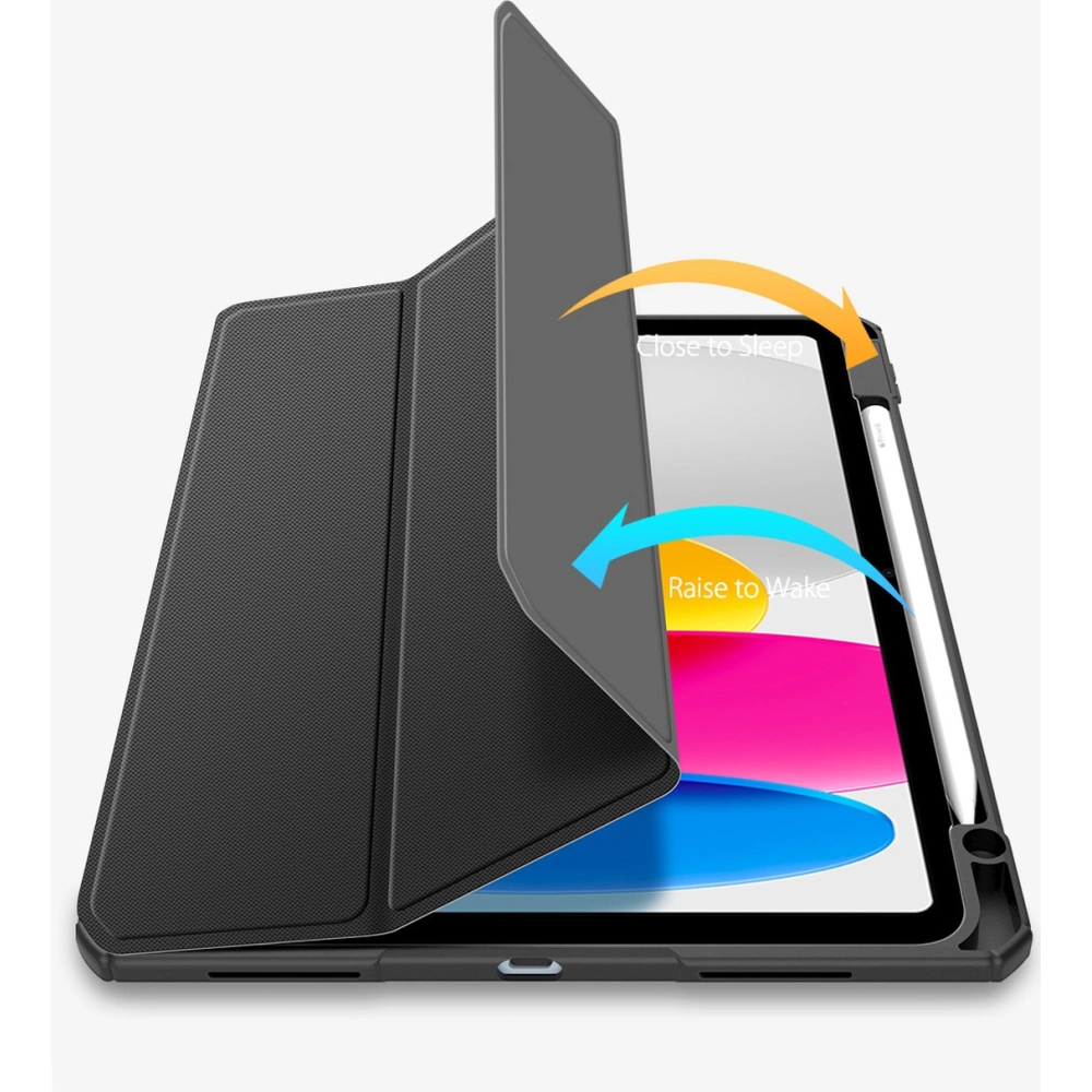 Etui Dux Ducis Toby Apple iPad 10.9 2022 (10. generacji) + Pencil holder różowe