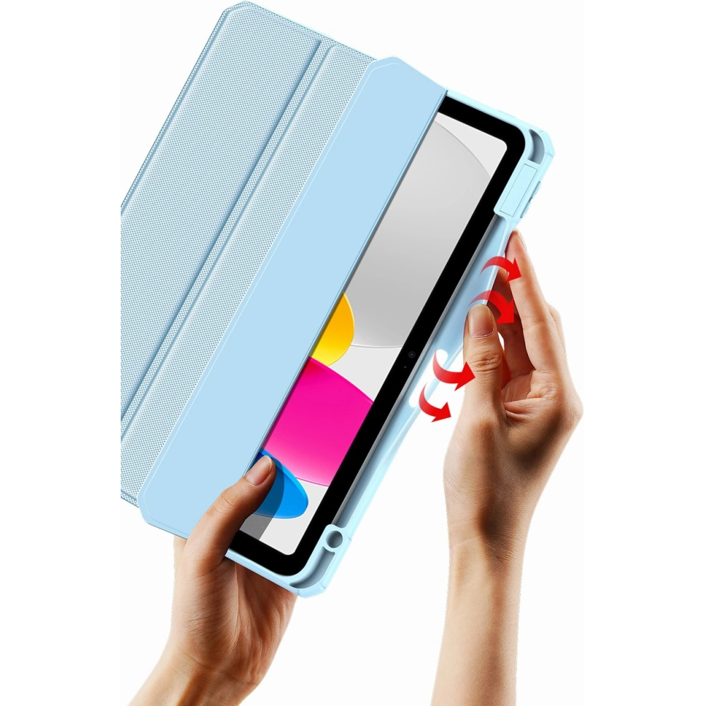 Etui Dux Ducis Toby Apple iPad 10.9 2022 (10. generacji) + Pencil holder różowe